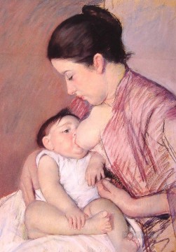 マタニティの母親の子供たち メアリー・カサット Oil Paintings